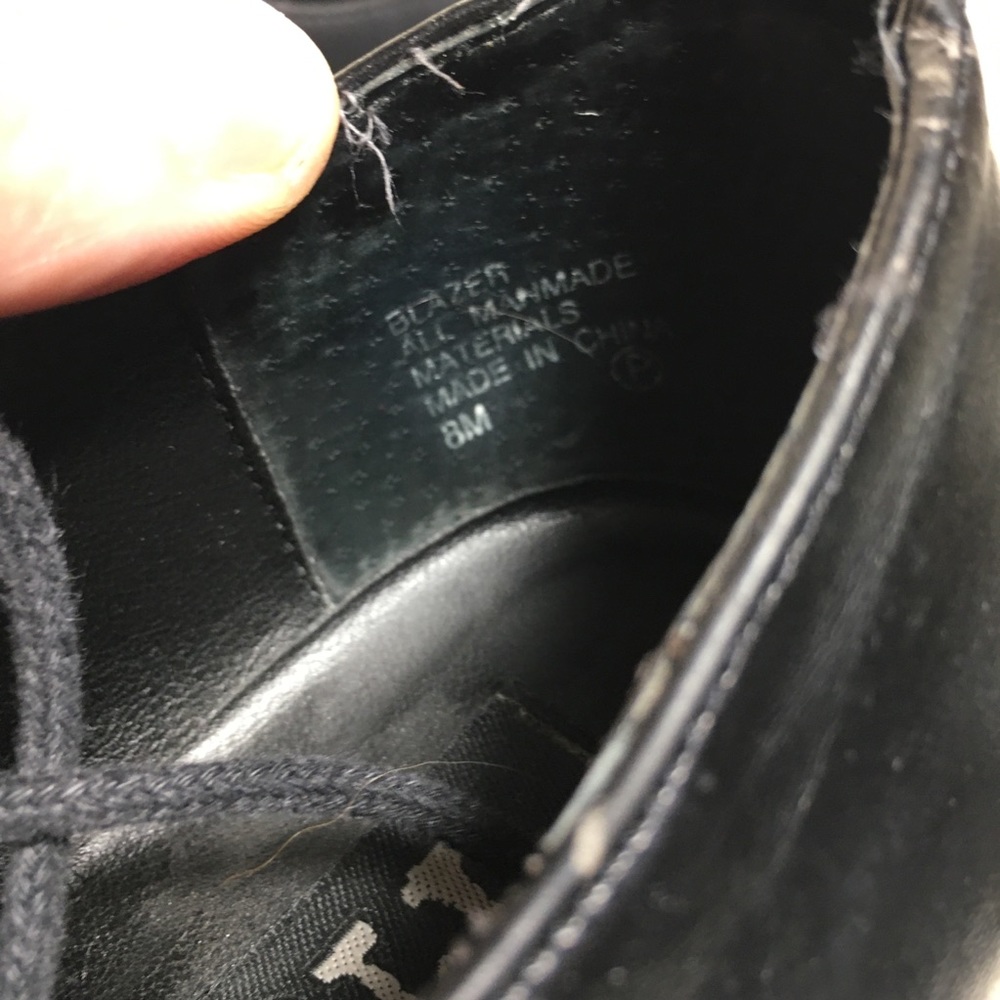 Vintage Mudd platform chunky square toe shoe black 8 - Picture 15 of 16